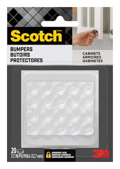 Scotch™ 1/2" Clear Self-Stick Rubber Bumper Pads, 20ct.